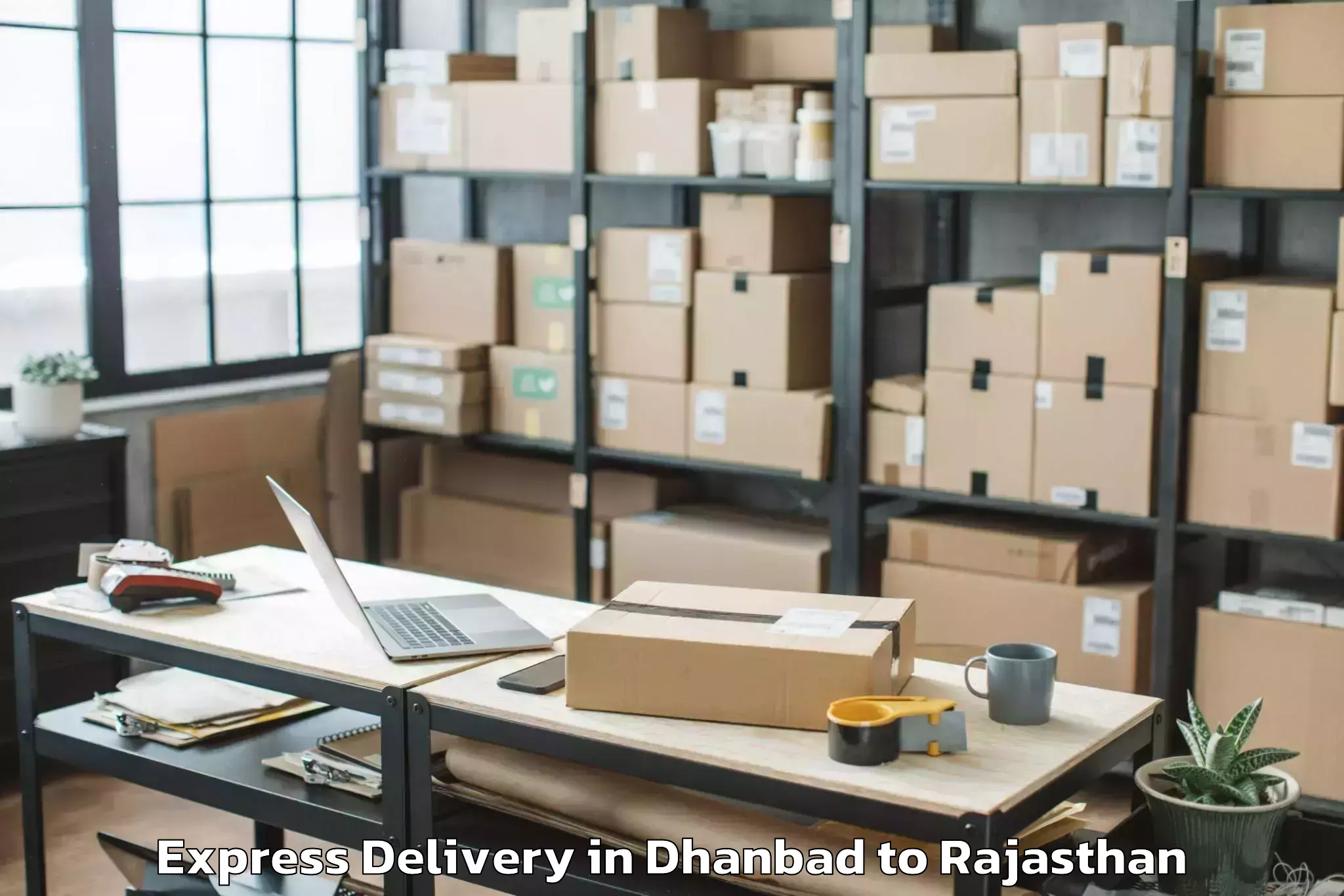 Book Dhanbad to University Of Rajasthan Jaipur Express Delivery Online